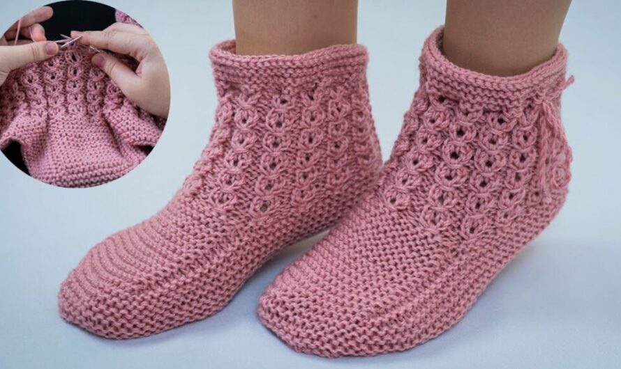 How to Make Cool Socks or Slippers on 2 Knitting Needles