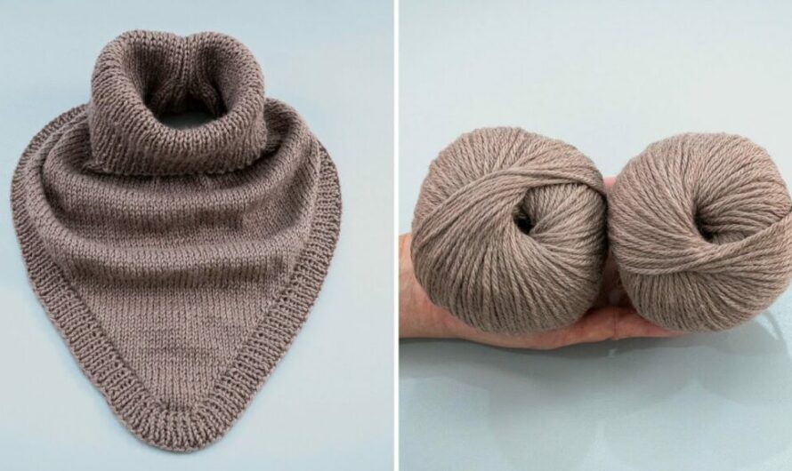How to Make a Knitted Snood/Scarf in a Few Hours – Warm and Comfortable