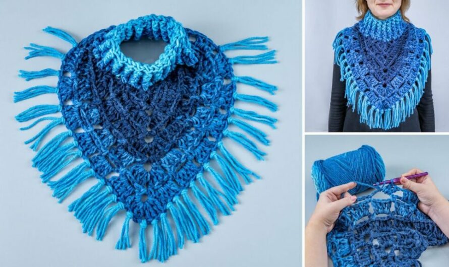  How to Make a Beautiful Snood/Collar (With a Very Easy Stitch Pattern – Beginner Friendly)