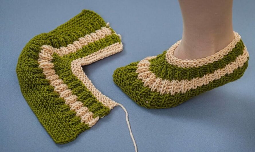 How to Make the Simplest Knitted Slippers
