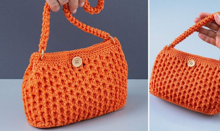 Easy crochet bag step by step tutorial