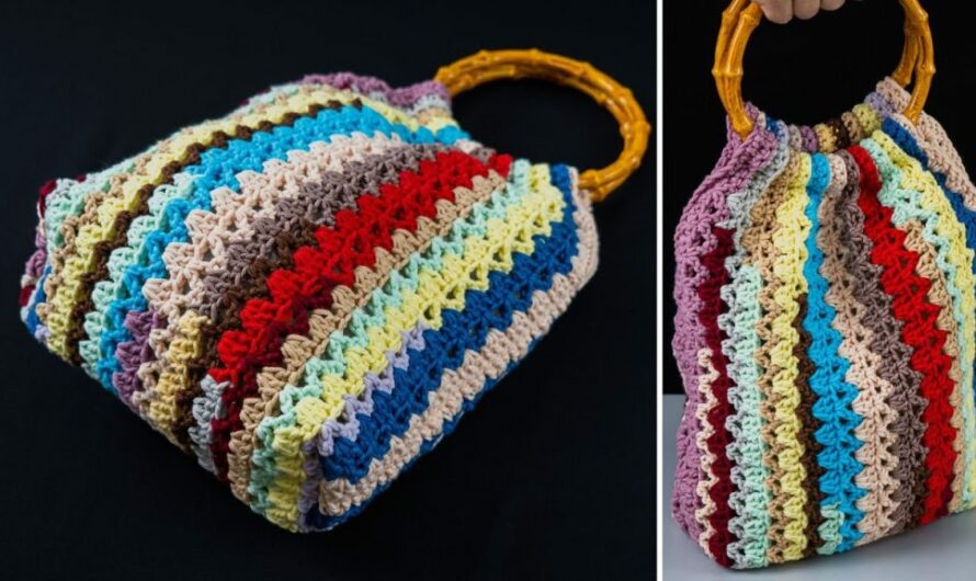 How to Crochet a Summer Tote Bag from Yarn Scraps Easily