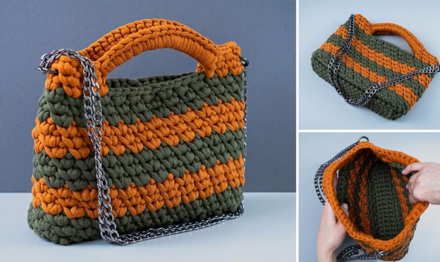 How to Make an Easy Crochet Bag with Tunisian Style