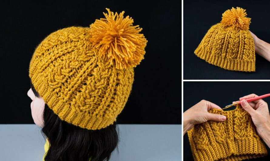How to Make a Crochet Hat with a Relief Stitch Pattern (Simple & Easy)