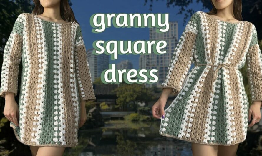 Granny Square Dress Crochet Tutorial