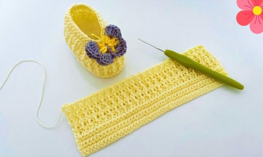 Unique and EASY CROCHET BABY SHOE