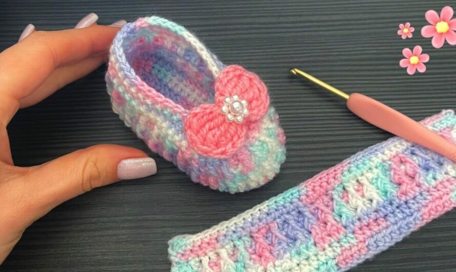 BEAUTIFUL AND EASY CROCHET SHOE | Video tutorial