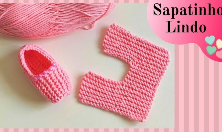 EASY KNITTING SHOE FOR BEGINNERS | Video tutorial