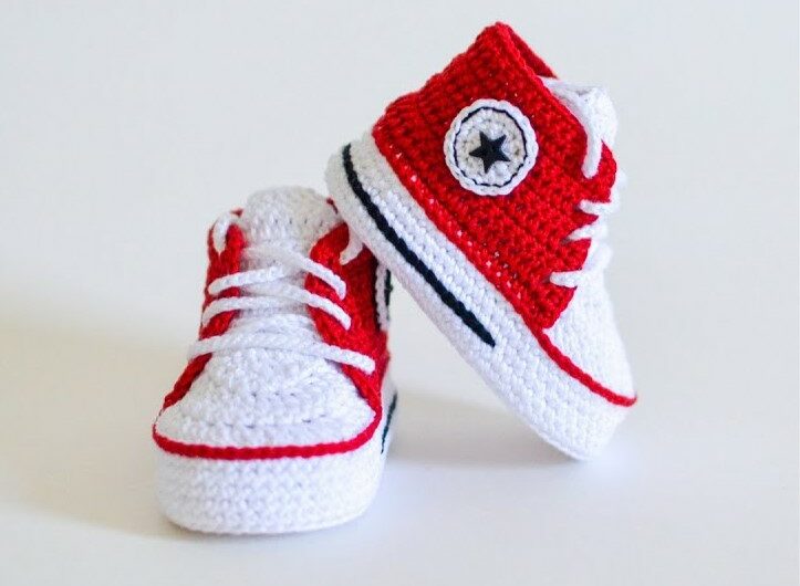 Baby’s Colorful High-Top Sneakers: Video tutorial