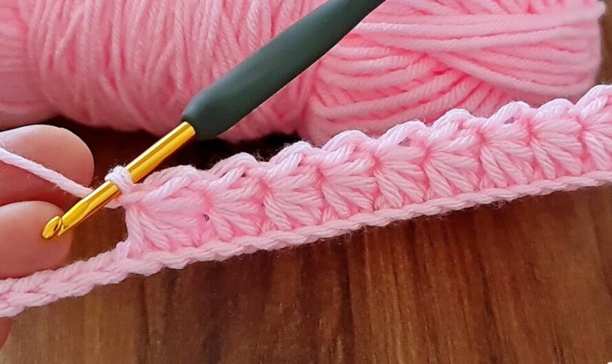 step-by-step pattern for a classic and versatile baby blanket stitch