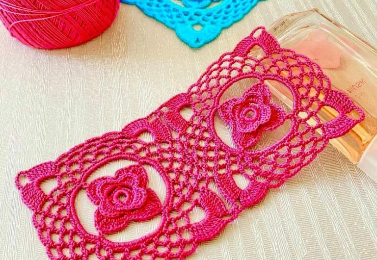 CROCHET BRAND NEW DESIGN Square Motif Coaster Runner, Shawl, Blouse Pattern