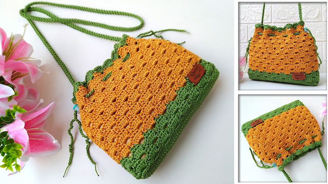 EASY WAY TO MAKE A BEAUTIFUL CROCHET DRAWSTRING BAG