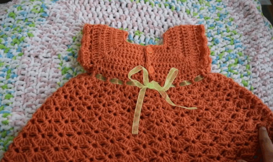 crochet baby dress /frock : Video tutorial