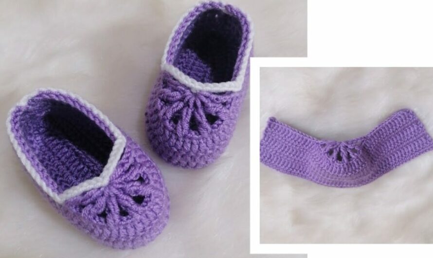 Easy Crochet Baby Slippers: Video tutorial