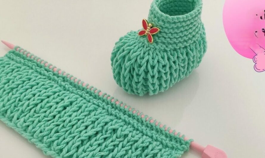 EASY KNITTING BABY SHOES | Video tutorial