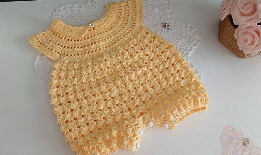 Sunshine Bobble: Your Adorable Crochet Baby Romper