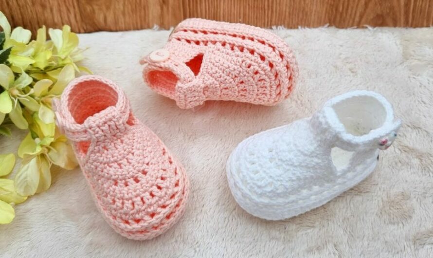 Super Easy Crochet Baby Loafer Sandals Pattern (0-3 & 3-6 Months)