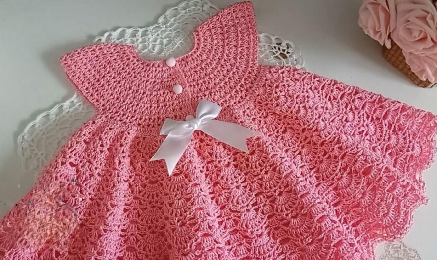 Sweetheart Shell: A Charming Crochet Baby Dress